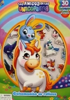 CALCOMANIAS EN RELIEVE - UNICORNIOS