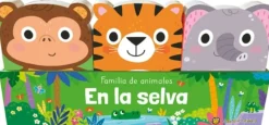 FAMILIA DE ANIMALES. SELVA: ELEFANTE, MONO Y TIGRE