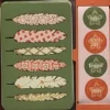 FEATHERS BOXED NOTECARDS W /  STICKERS
