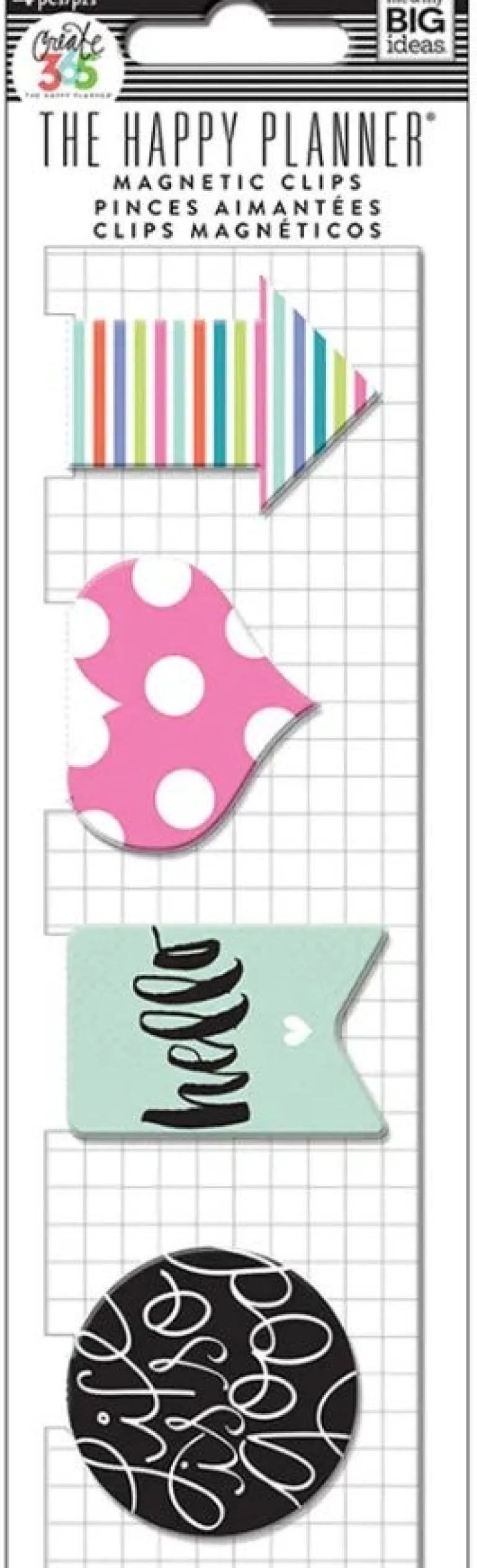 HAPPY PLANNER MARCADORES MAGNETICOS 4 UND