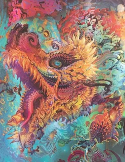 LIBRETA TAPA DURA  GRANDE HUMMING DRAGON