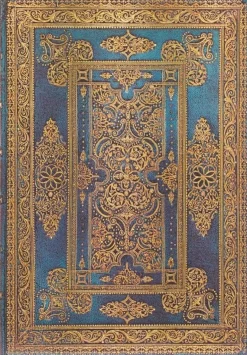 LIBRETA TAPA DURA MIDI BLUE LUXE