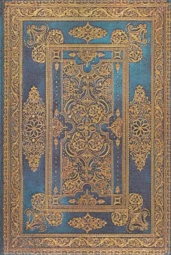 LIBRETA TAPA DURA MINI RAYADA BLUE LUXE