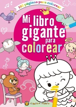 MI LIBRO GIGANTE PARA COLOREAR (ROSA)