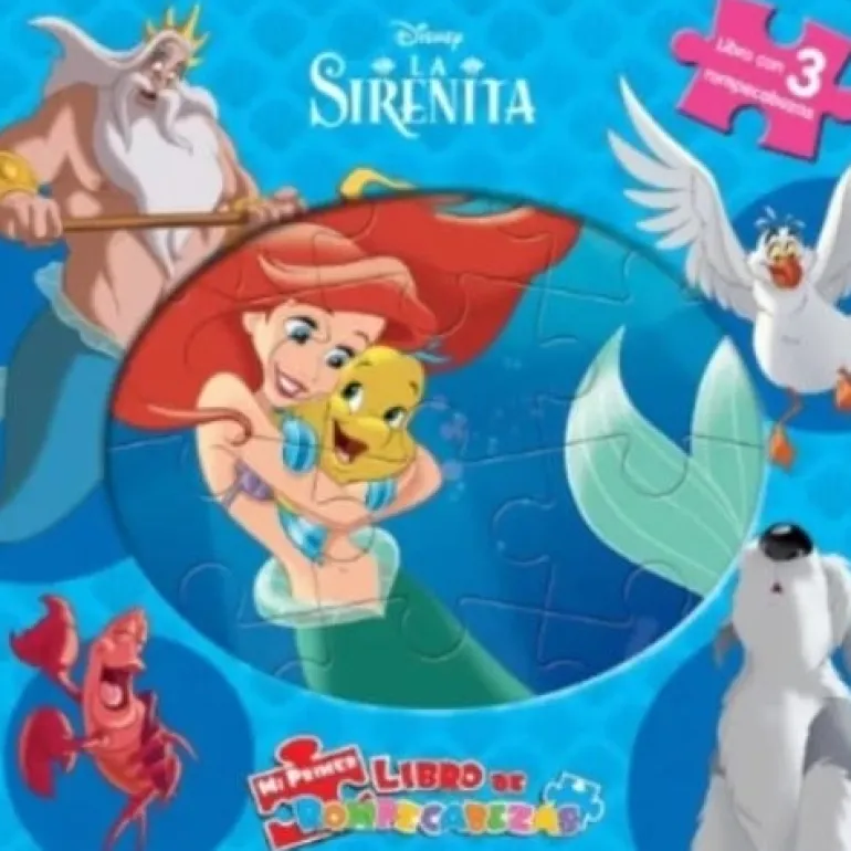 MI PRIMER LIBRO DE ROMPECABEZAS - LA SIRENITA