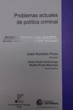 PROBLEMAS ACTUALES DE POLITICA CRIMINAL
