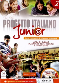 PROGETTO ITALIANO JUNIOR 2 LIBRO DI CLASSE E QUADERNO DEGLI ESERCIZI C / CD AUDIO