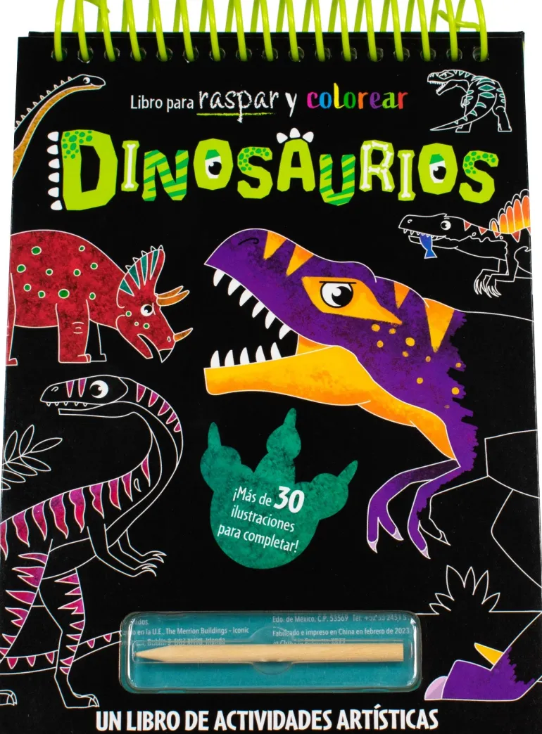 RASPAR Y COLOREAR: DINOSAURIOS