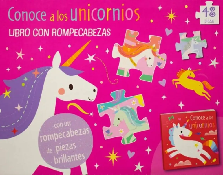 SET LIBRO CON ROMPECABEZAS: CONOCE A LOS UNICORNIOS